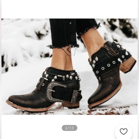 FreeBird “Saloon” boots in black - Picture 3 of 12